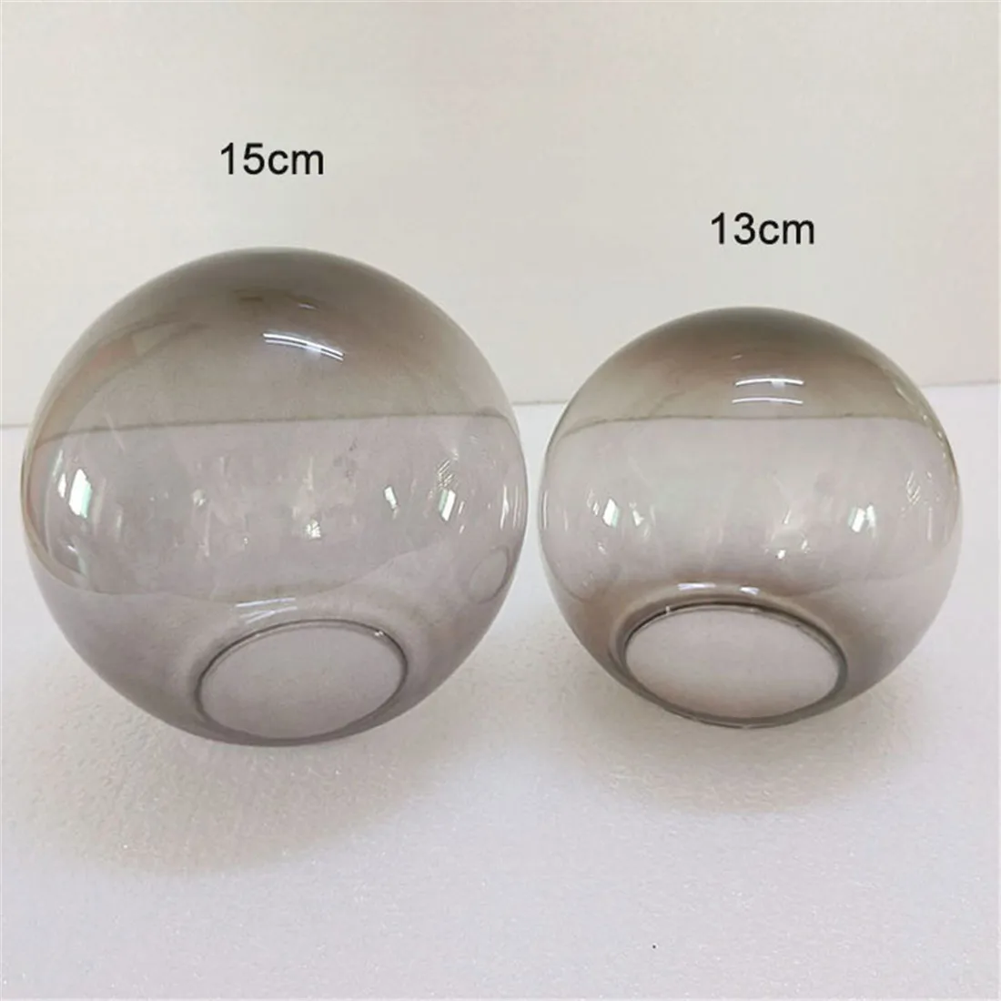 Smoke Grey Amber Cognac 7cm Opening Glass Shade Replacement for Magic Bean Lighting D13cm D15cm Clear White Glass Lamp Cover