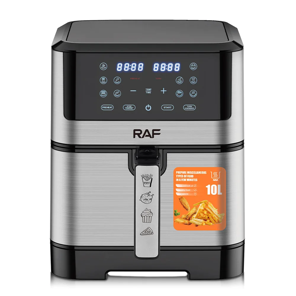 RAF European cross-border air fryer 10L large capacity multifunctional intelligent home digital display electric fryer