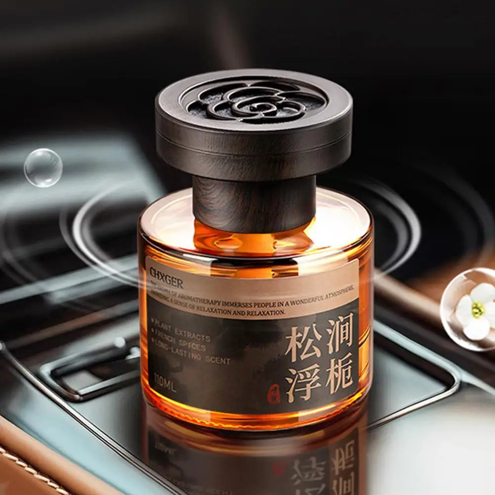 Alcohol Free Pregnancy Safe Car Air Freshener Glass Perfume Bottle Long Lasting Car Aromatherapy Diffuser Ornament