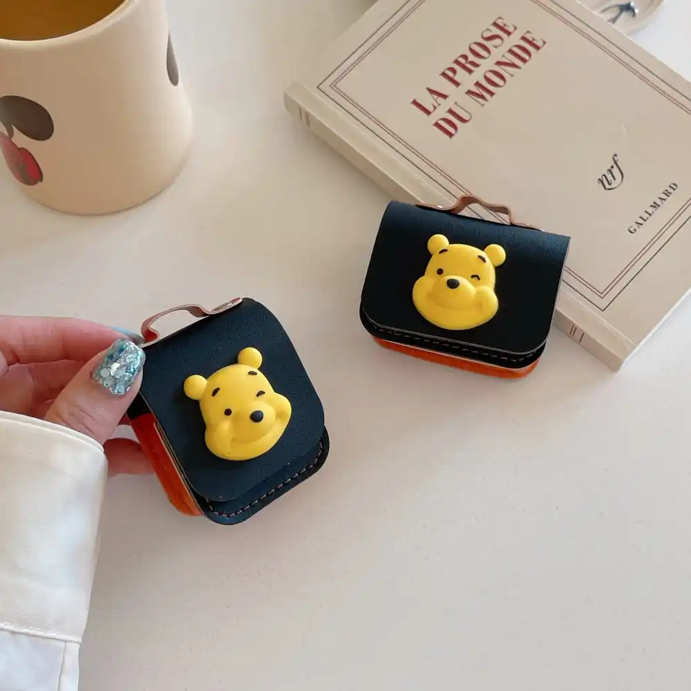 Cute Cartoon Anime Role Pooh Bear Piglet Earphone Protective Case for AirPods 1 2 3 Pro 2rd Soft Lovely Leather Protect Cover