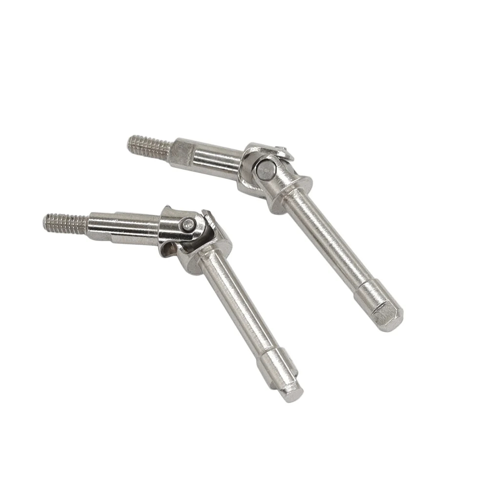 Steel CVD Front and Rear Drive Shafts Suitable for Axial SCX30, Jeep Wrangler JLU, Chevrolet K10, and Ford Bronco 1/30.