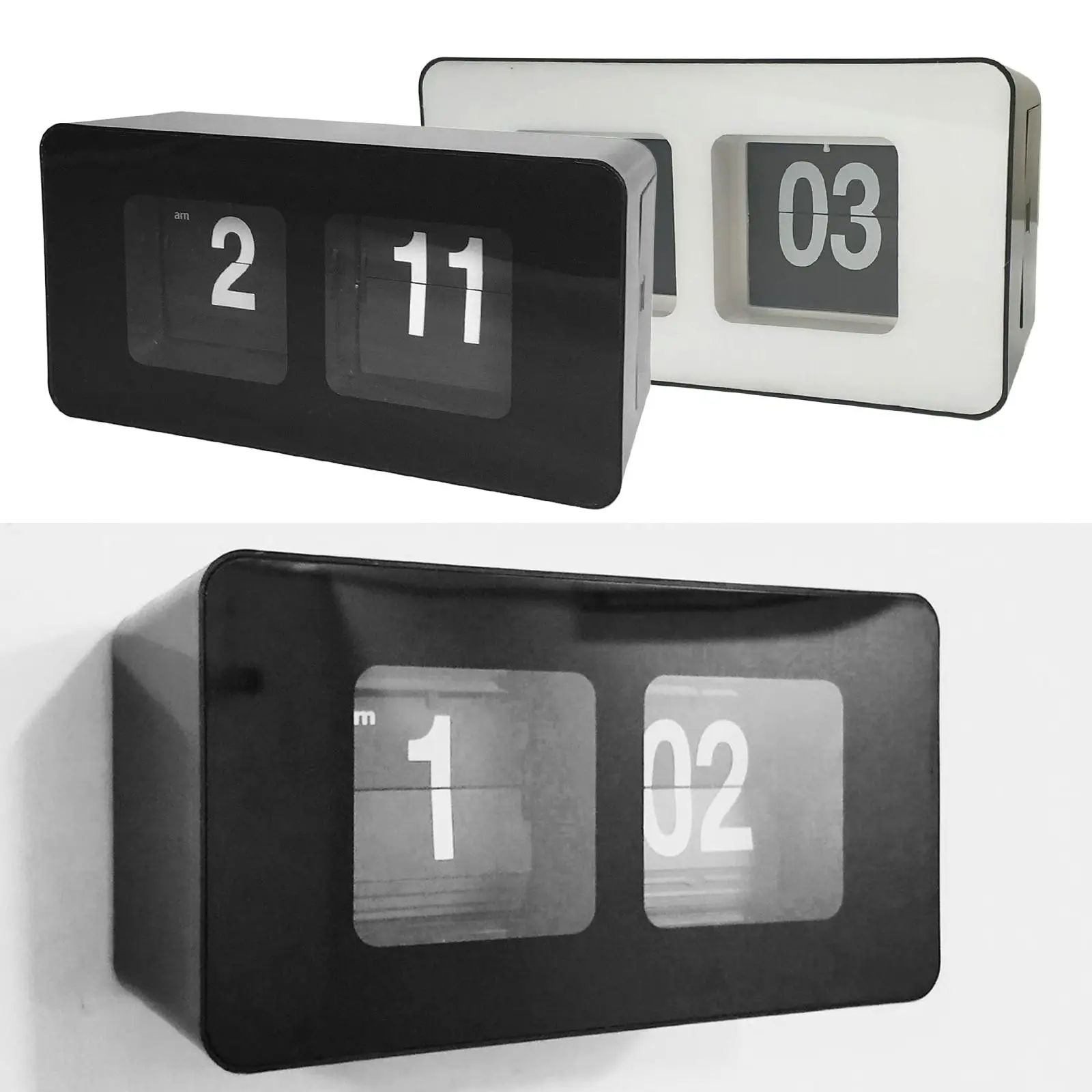 Auto Clock Simple Desk Table Down Page Clocks Christmas Gift Decoration