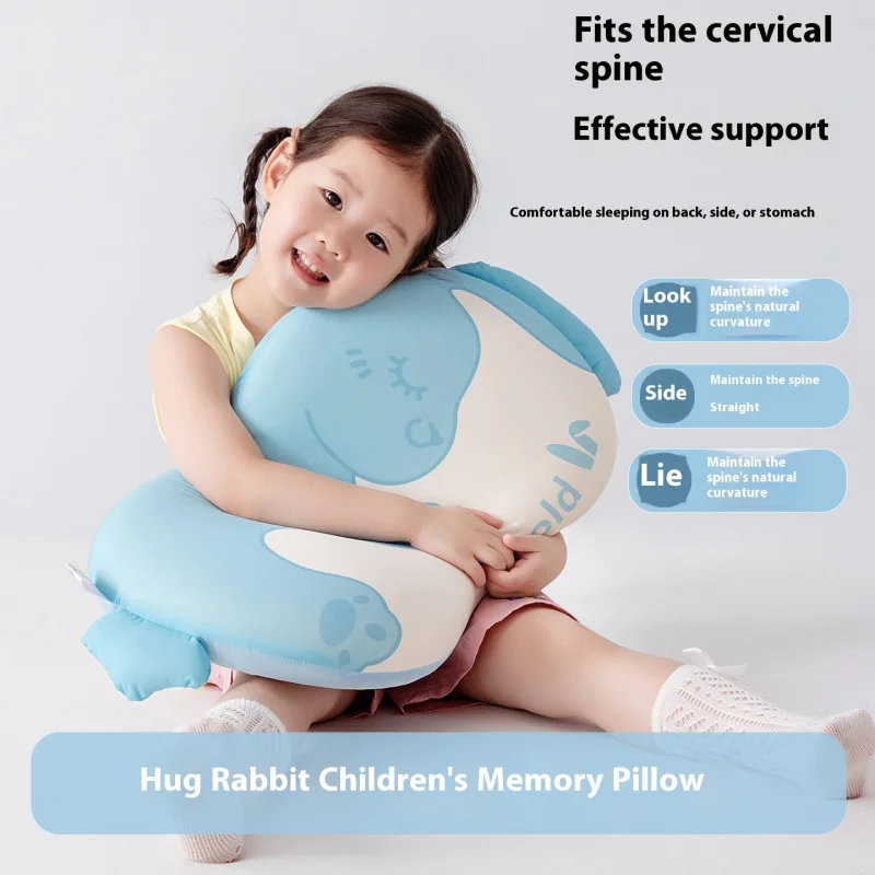 

2025 New Hug Bunny Kids Memory Pillow Slow Rebound Sweet Sleep Pillow Deep Sleep Support Orthopedic Comfort