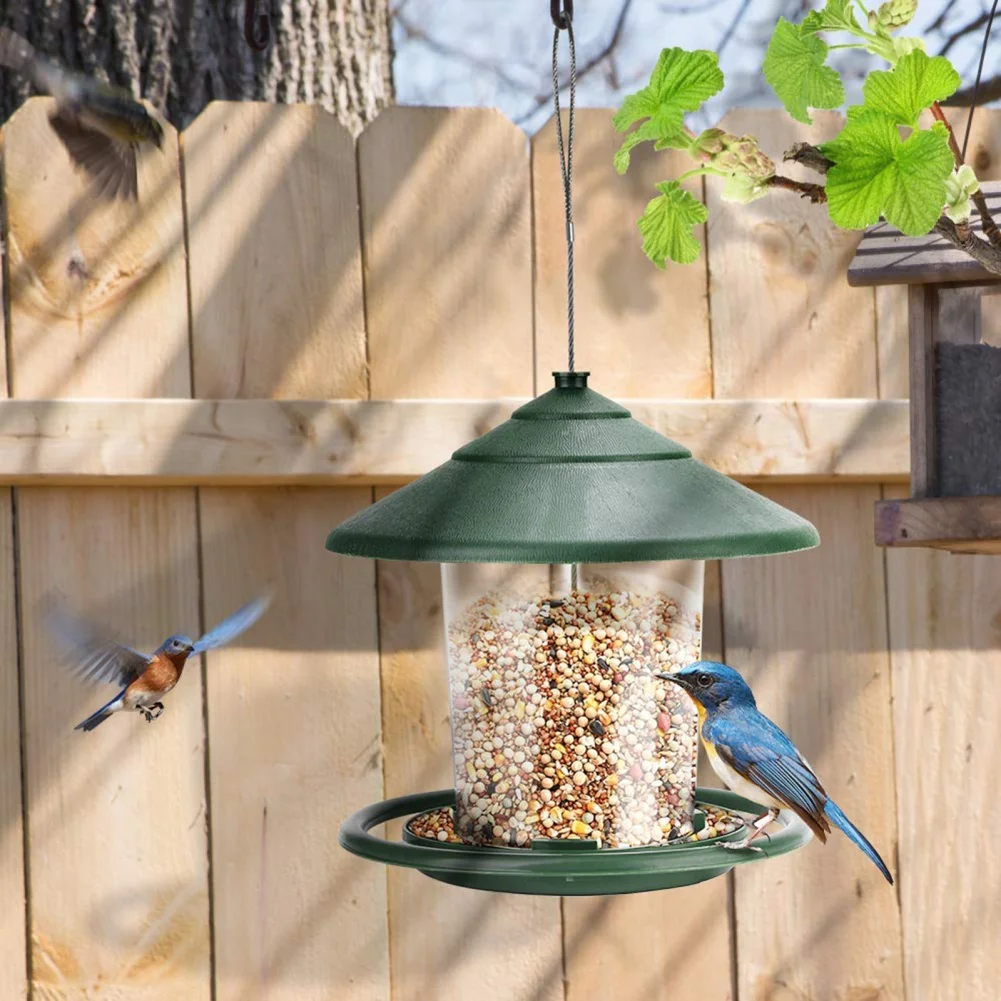 Garten Pavillon hängen wilde Vogel häuschen im Freien Vogel häuschen mit hängen Seil Haustier Vogel Fütterung Haus Hausgarten Dekoration