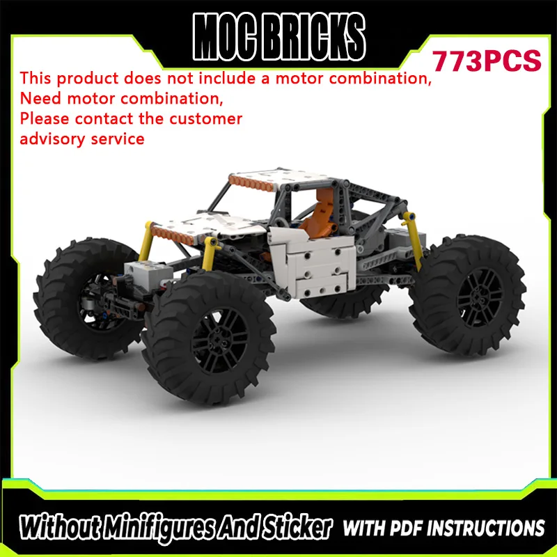 

Speed Racing Car Model MOC Building Bricks Rock Crawler Moon Buggy Modular Technology Gifts Holiday Assemble Children Toys Suit