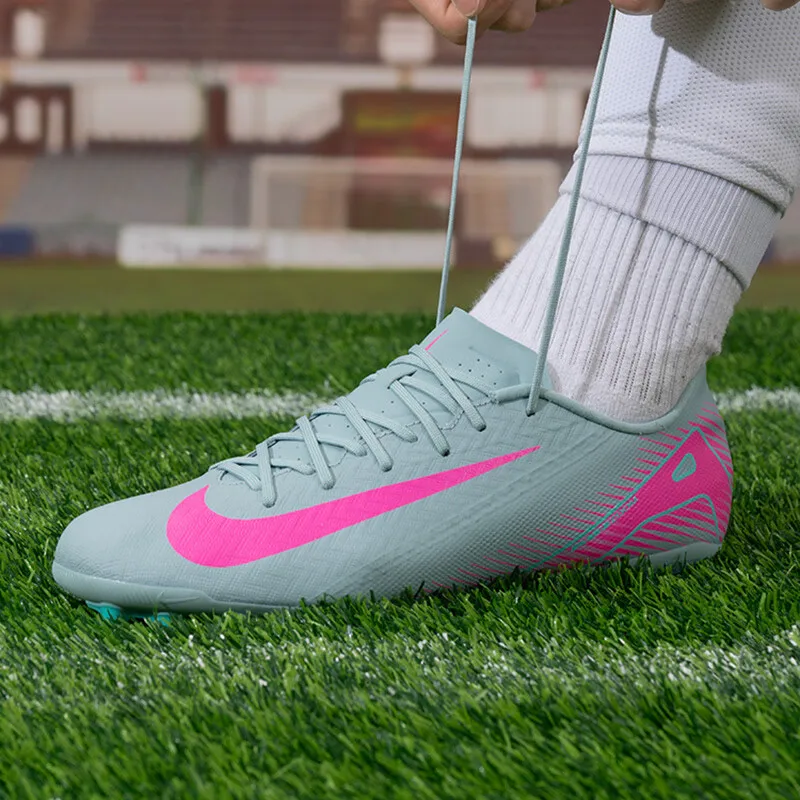 Мужские футбольные бутсы Nike, новые легкие противоскользящие спортивные кроссовки ZOOM VAPOR 16 ACADEMY AG с короткими ногтями FQ8364-301