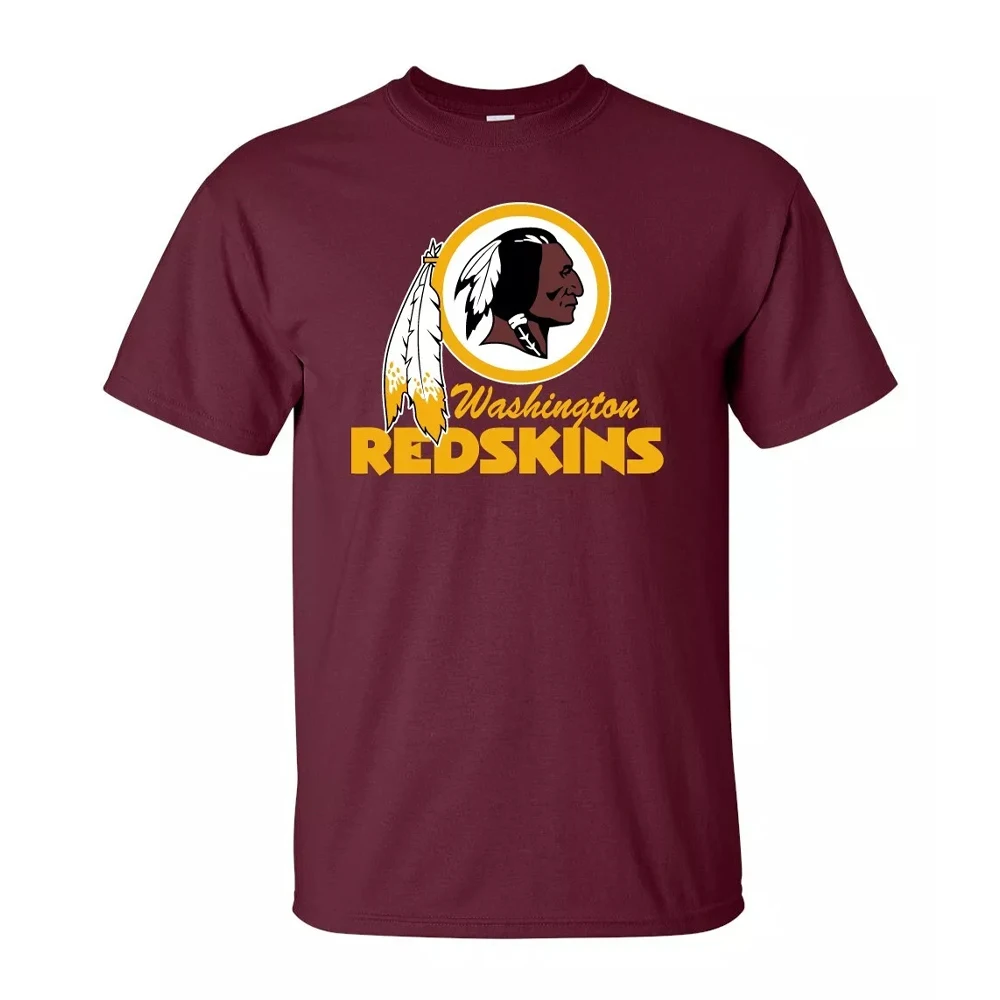 Nueva camiseta estampada de Washington Redskins para hombre, multicolor, opcional, deportes de ocio, verano, secado rápido, personalidad, Top para hombre