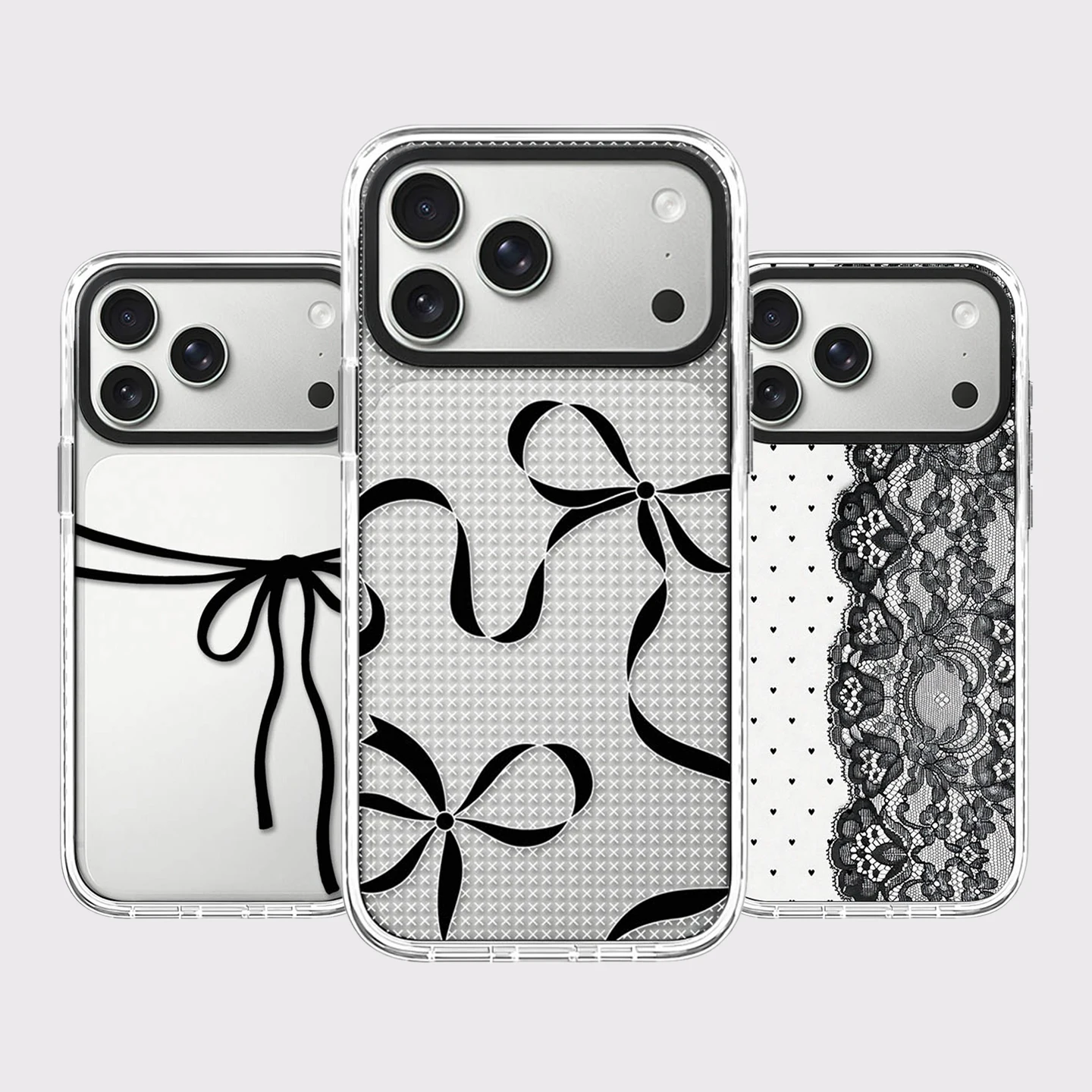 Love X Grid White Border Magnetic Phone Case Cover for IPhone 14 15 16 17 18 Pro Max Case