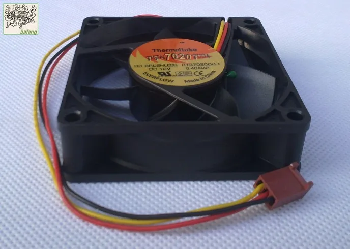 

Jinlingge для EVERFLOW Thermaltake TT R127020DU T 7020 7 см 3PIN шарикоподшипник 12 В 0,40 А охлаждающий вентилятор