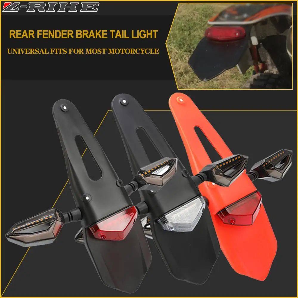 Universal Motocross Dirt Bike Rear Fender Brake LED Stop Tail Light For BETA RR 250 300 350 390 400 430 450 480 2T 4T X-TRAINER