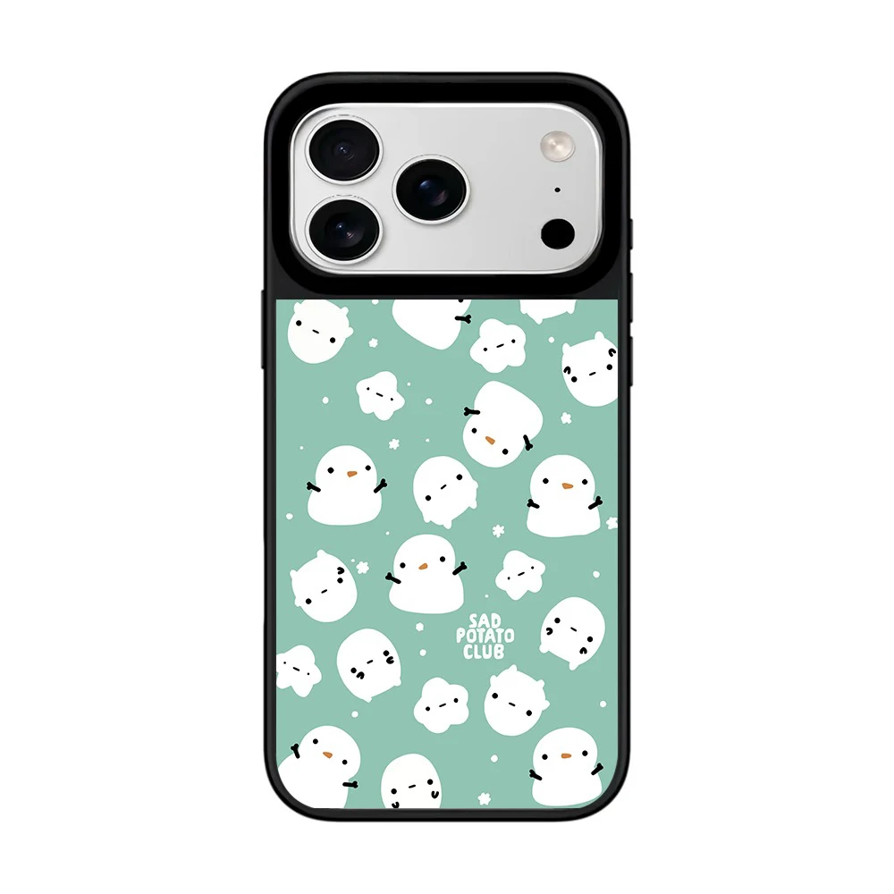 

Cute Snowman Christmas Mirror Surface Magnetic Phone Cover for IPhone 12 13 14 15 16 17 Pro Max Case for IPhone 17 Air