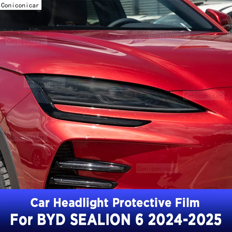 

For BYD SEALION 6 2024 2025 Car Exterior Headlight Anti-scratch TPU Protective film Anti-scratch Repair