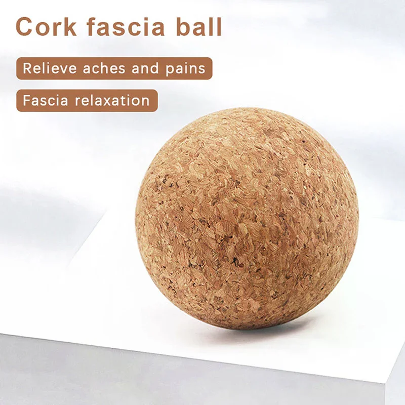 Cork Massage Ball Back Massage Foot Massager Yoga Ball Tension Release Therapy Myofascial Ball Relax Muscles Trigger Point