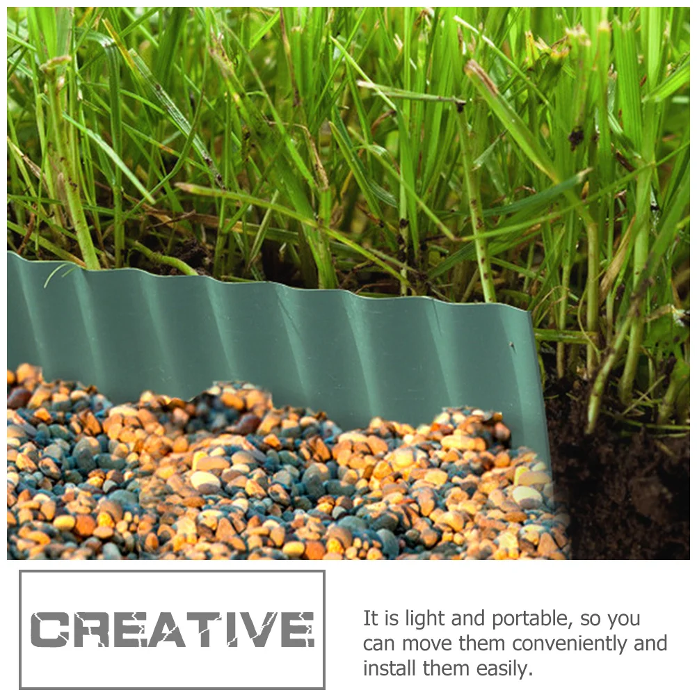 

1 Roll Wave Landscape Fence Plastic Garden Lawn Edging Border Flexible Decorative Yard Lawn Fence Outdoor Garden Partition