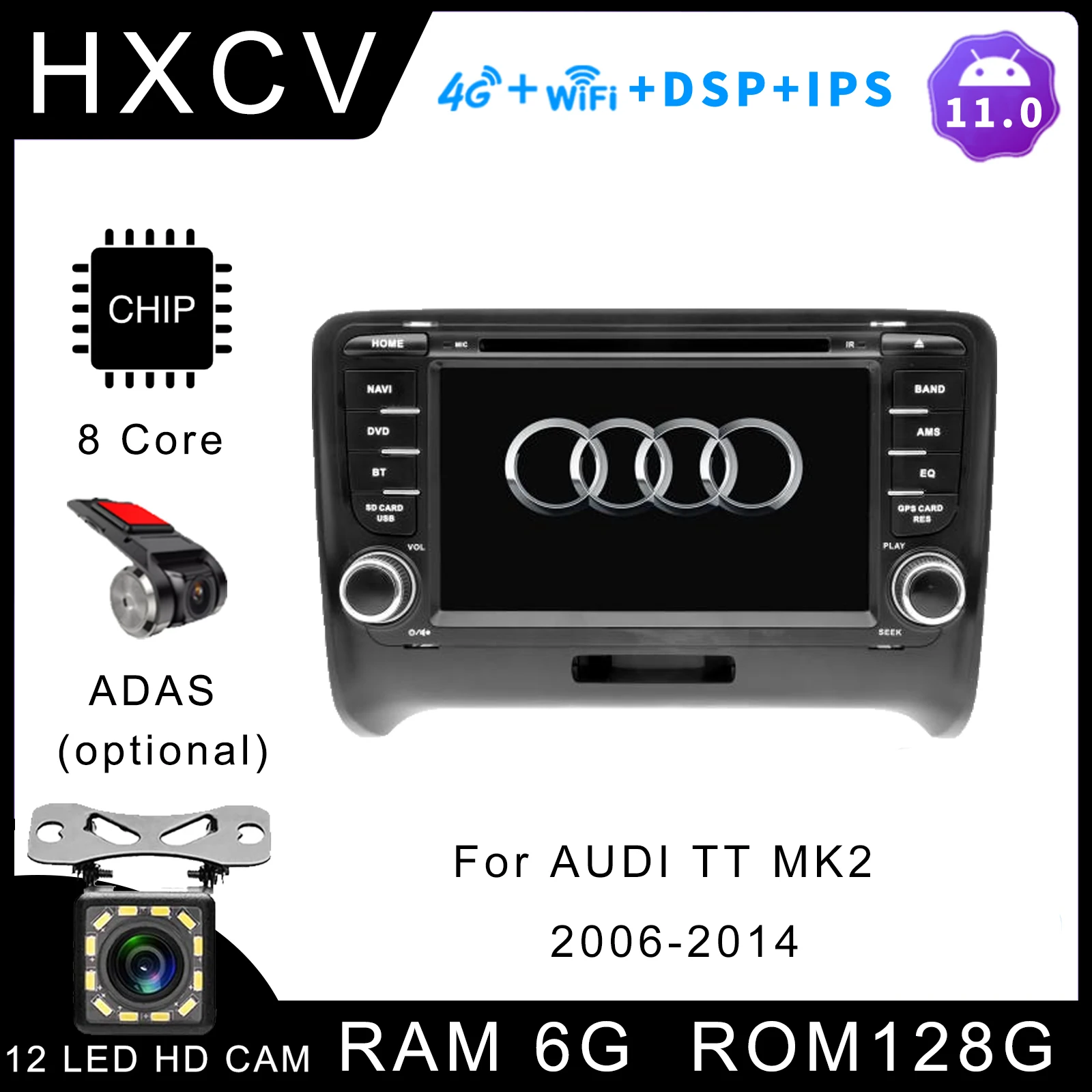 Smart Android Car radio For For AUDI TT MK2 2006- 2014 gps navigator for car 4G car radio with bluetooth DAB+ Carplay