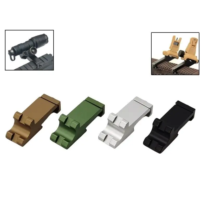45 Degree Inclined Rail Flashlight DD/PRO/KAC Machine Sight Side Rail Adapter 20MM Aluminum Alloy
