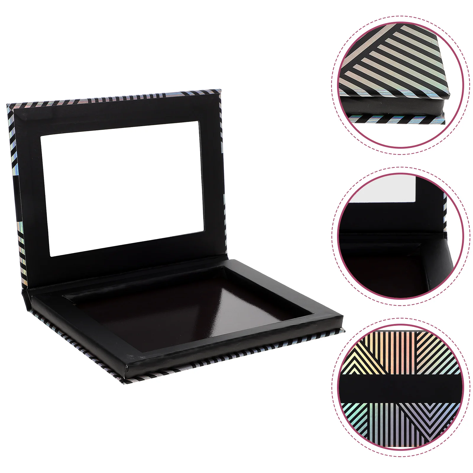 Empty Magnetic with Mirror Eyeshadow Organizer Creative DIY Refill Cosmetics Box for Blusher Lip Gloss