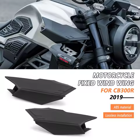 For Honda CB300R CB300 R 2019-2025 Motorcycle accessories Side Winglet Spoiler Wind Flow Fixing Wing Front Fairing Aerowing