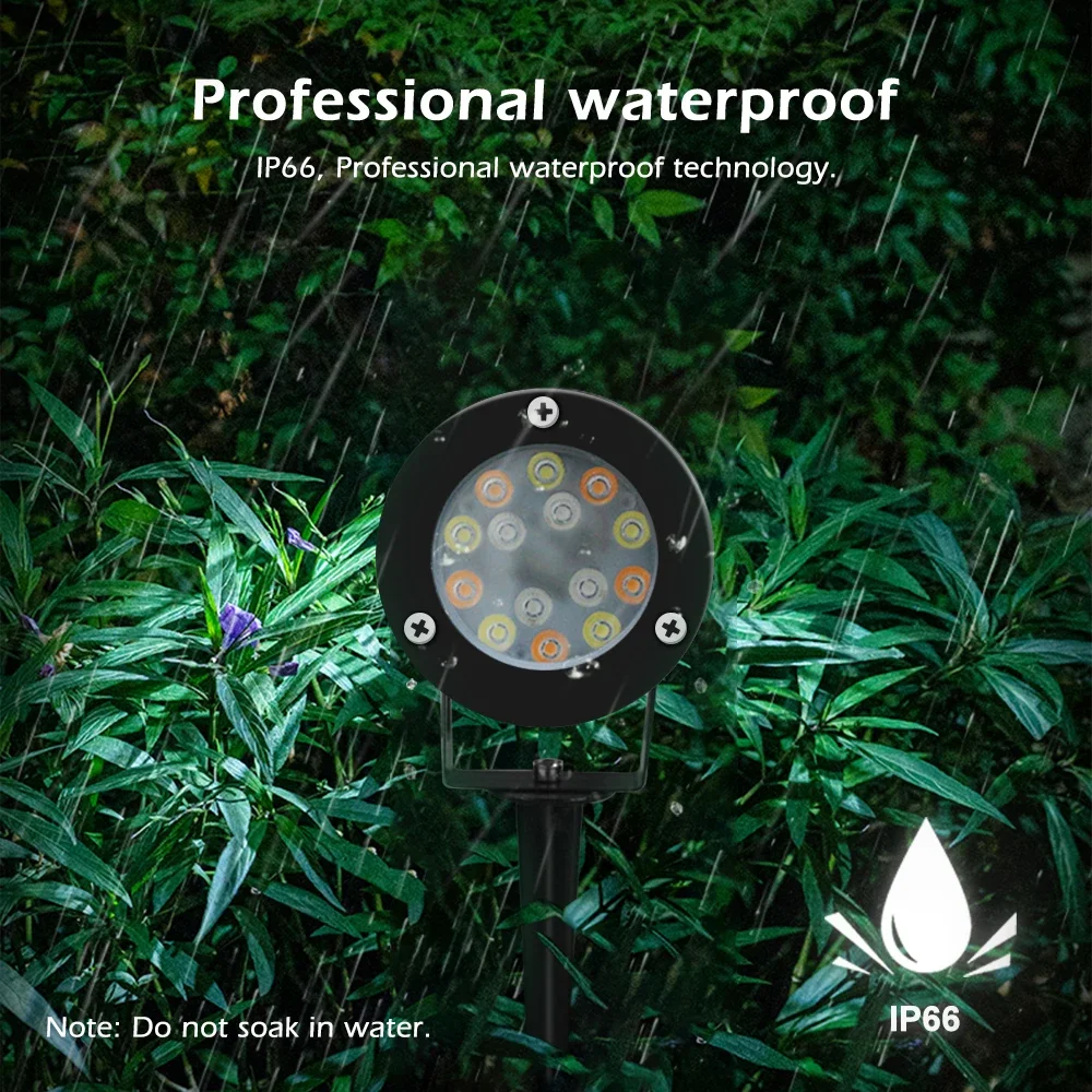 GL-G-002P زيجبي 3.0 الذكية في الهواء الطلق LED سبايك أضواء 7 واط برو AC100-240V مصباح الحديقة ل Grassplot سقف خارجي حديقة حفل زفاف