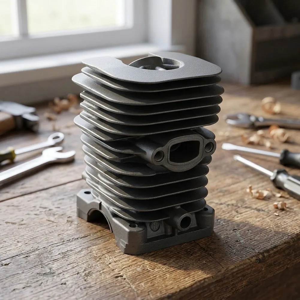 Cylinder Block for Poulan For Chainsaw For Piston Assembly for kit 530071884 13 10 8cm Dimensions Compatible with Multiple