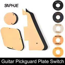 Placa de pickguard de guitarra elétrica lp, pickguard/cavidade/cobre de interruptor/placa seletora de captador para guitarra elétrica gb lp