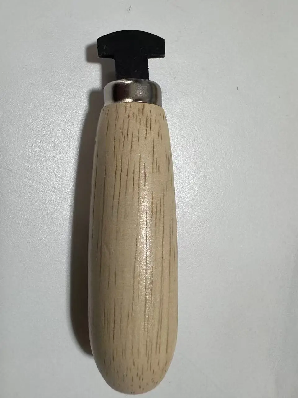 Herramienta manual de empuje para engastar gemas y diamantes en bisel, con mango de madera, para joyería DIY