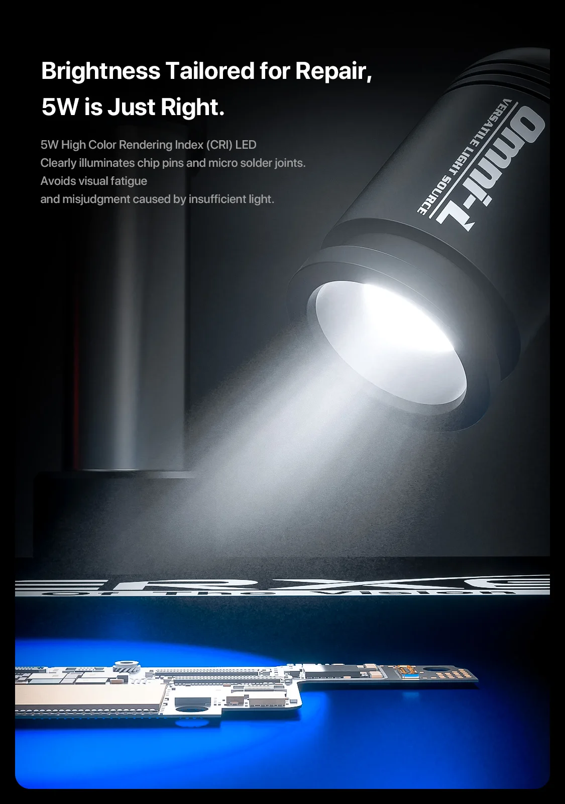 MECHANIC Microscope Universal Light Source Magnetic Base, 360° Freely Retractable and Adjustable Stepless Dimming Ring Light image 5