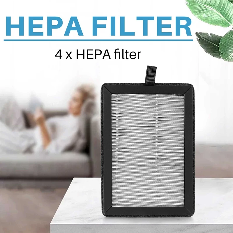 2Pcs Air Purifier Replacement For LEVOIT LV-H128-RF, 3-In-1 Pre,H13 True HEPA, Activated Carbon Filter,3Stage Filtration