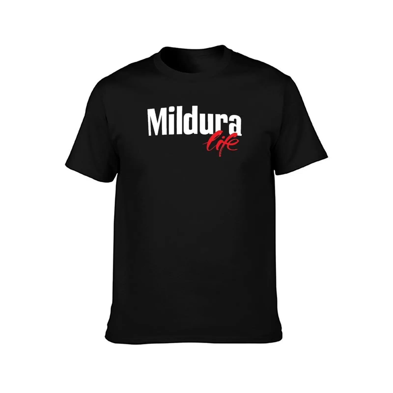 Mildura Life Australia Raised Me T-Shirt, Summer Casual Cotton Tee, Oversized Streetwear Tops, Vintage Graphic Print