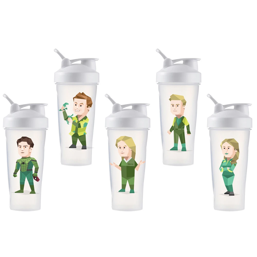 

600Ml MBTI Water Bottle 16Personalities ENFP Summer Protein Shakes for Powder Workout Gym Sport Mixing Transparent Cup Girl Gift