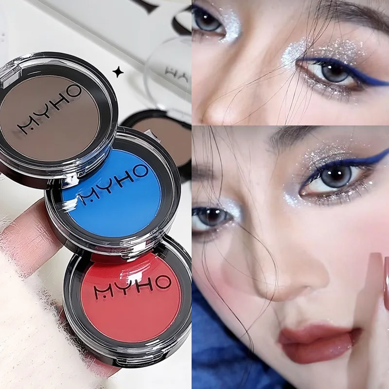 미니 매트 스모키 블루 레드 모노크롬 아이섀도우 팔레트 내추럴 화이트 라이트 하이라이터 섬세한 눈가 윤곽을 밝게 해준다