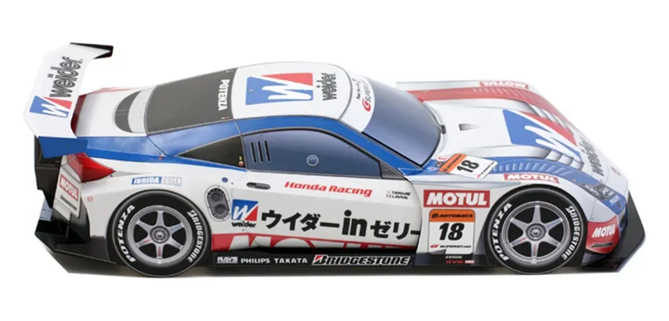 WRC 2010 HSV-010 GT 1:24 نموذج ورقي للسيارة، Dakar World Rally Racing Origami Art، صناعة يدوية ثلاثية الأبعاد Papercraft DIY Craft ZX-126