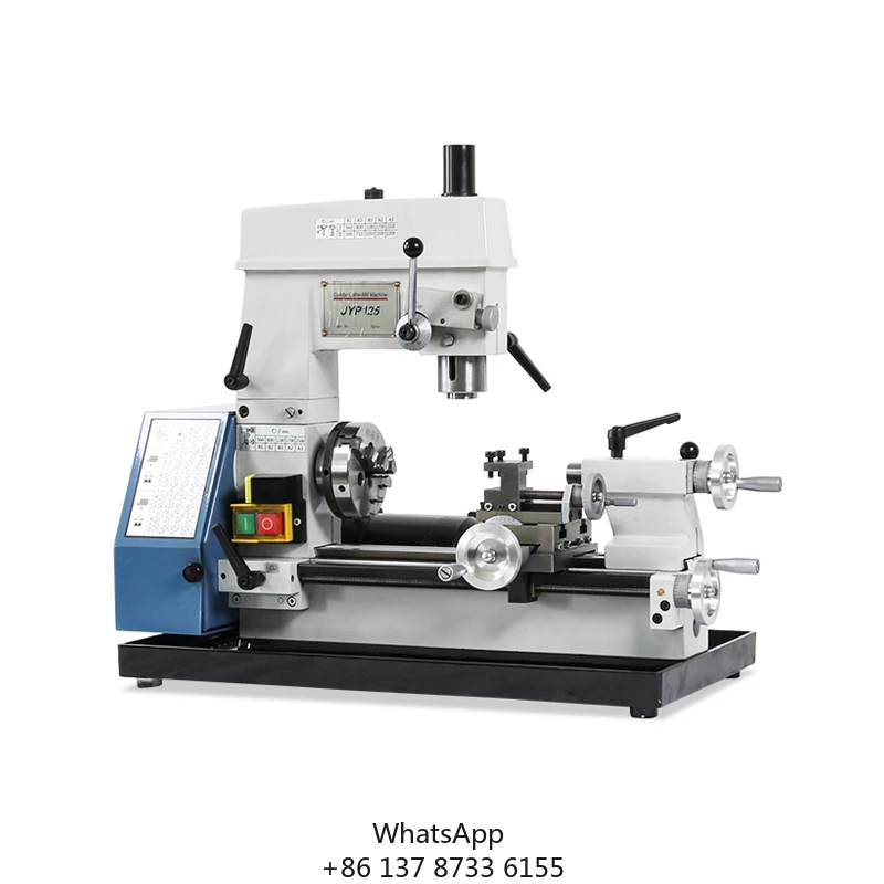 

JYP125 Mini Mill/Drill Combination Lathe Machine Multipurpose Horizontal Drilling Lathe 220V Mini Mill/Drill Combo Lathe Manual