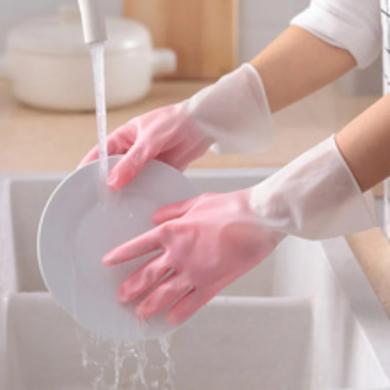 

Waterproof Housework Cleaning Gloves Kitchen Cleaning Latex Laundry Dishwashing Gloves Wear Resistant Rubber Gloves