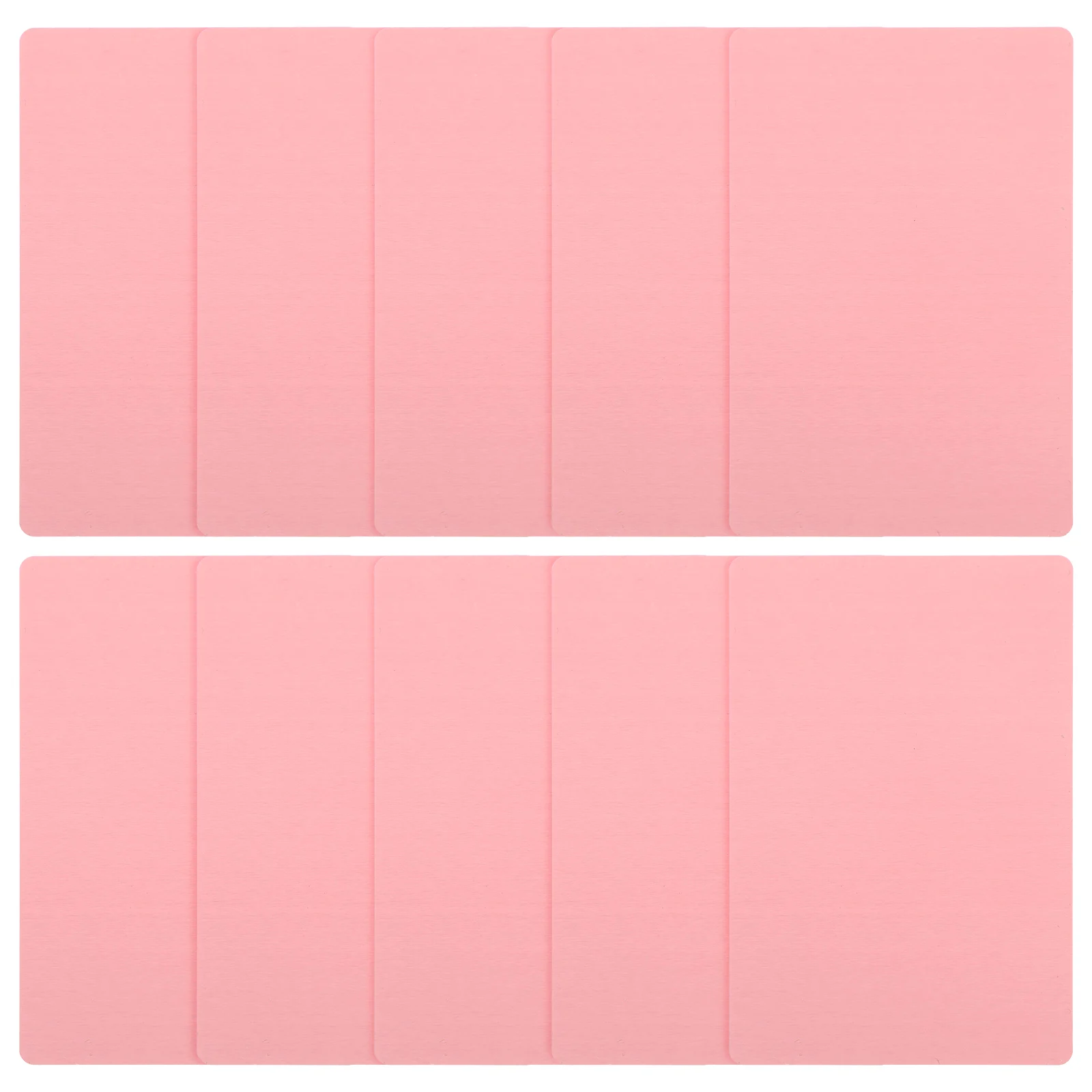 

50pcs Metal Business Aluminum Blank Cards for Engraving Printing 86x54mm Professional Diy Name Cards