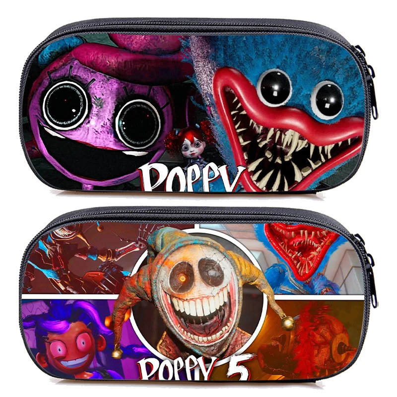 Trousse à crayons Game Poppys Playtime pour enfants, sacs de papeterie mignons Huggy Wuggy, pochette de rangement scolaire pour étudiants, cadeau pour enfants, meilleures ventes