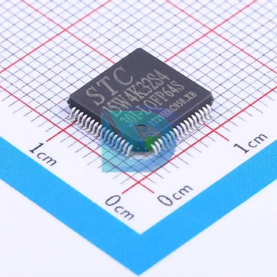 STC15W4K32S4-30I-LQFP64S 32KB 4KB FLspatule 62 2.5V ~ 5.5V 51 Série LQFP-64(10x10) Microthorac( MCU/MPU/SOC) puces Nouveau original