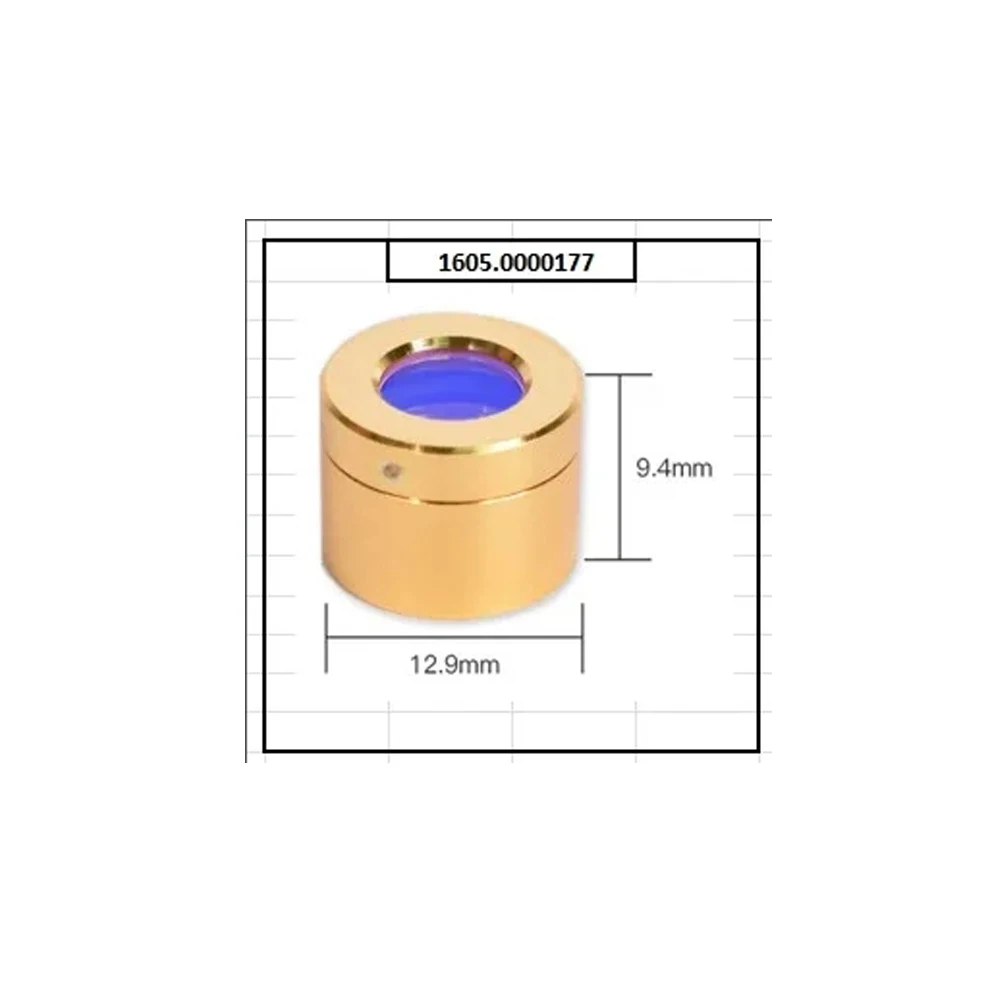 

Protection Lens 12.9x9.4mm Compatible for Precitec Bodor HSG WSX Fiber Laser Head Protective Windows Lens