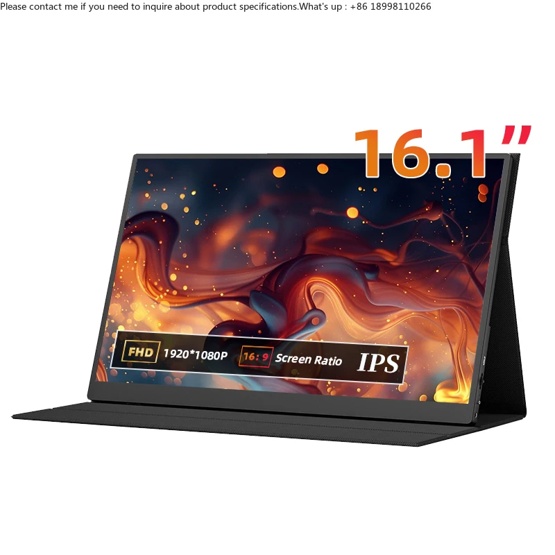 

Multi-Tasking Portable Screen 16.1 Inch High Resolution Signal Led Screen for Ps4 Mobile Lcd Monitor Portable Lcd Monitor