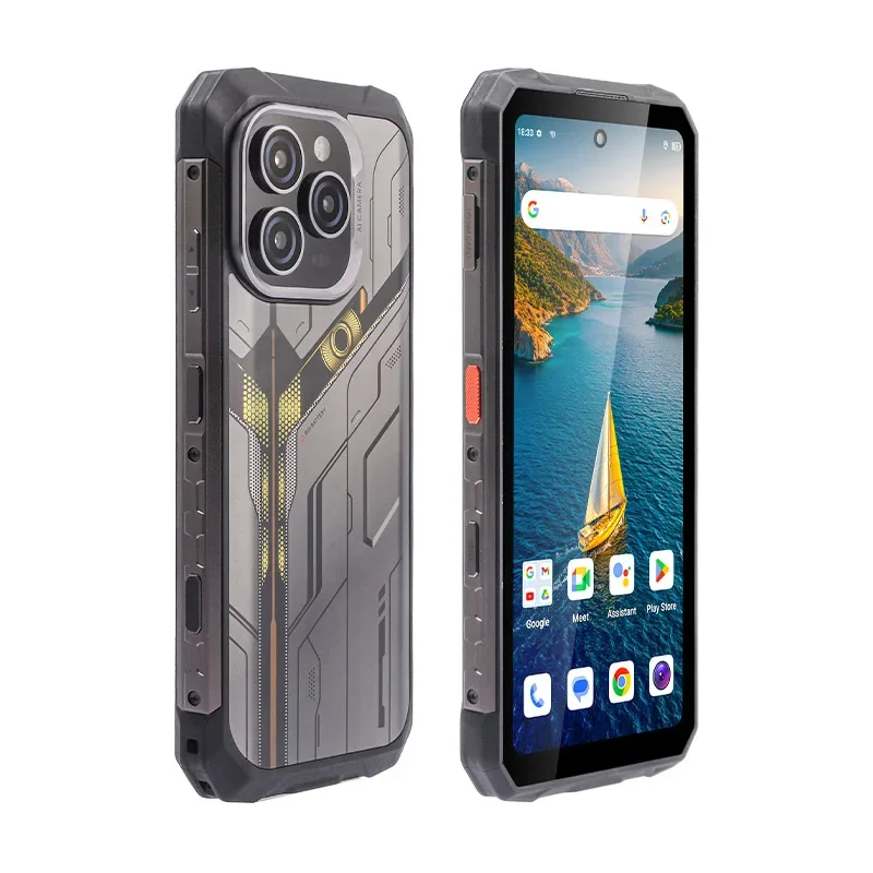 UNIWA S17 Ultra Max 6.7 Inch 4G Rugged Smartphone Android 14 6GB+128GB Mobile Phone 7500mAh 33W Night Vision NFC