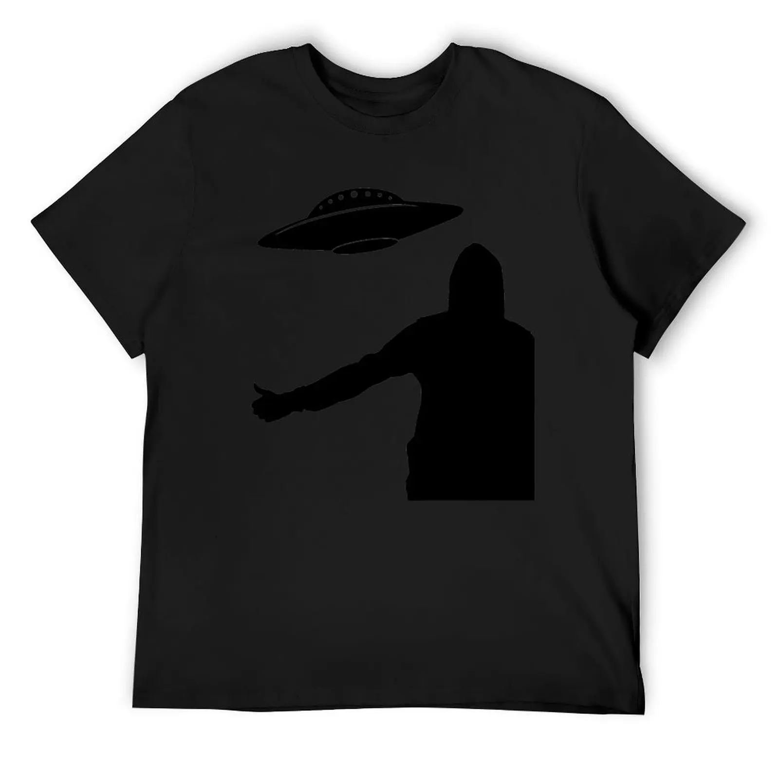 UFO Hitchhiker T-Shirt for a boy baggy shirts customs design your own customizeds t shirt men 100℅ cotton