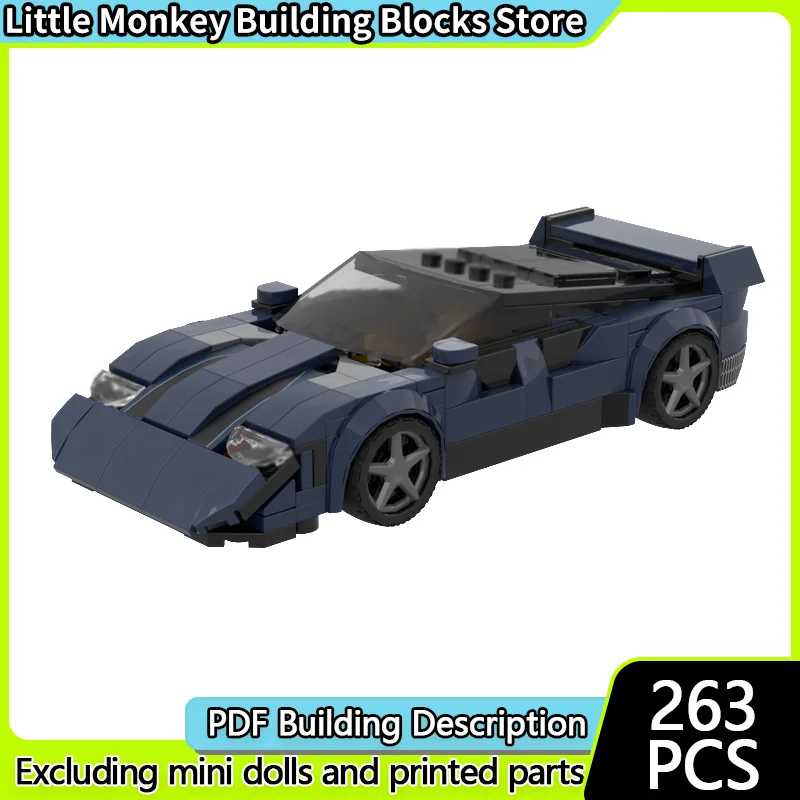

Speed Racing Car Model MOC Building Bricks Streetlicker Hypercar Modular Technology Children Holiday Gifts Assemble Toys Suit