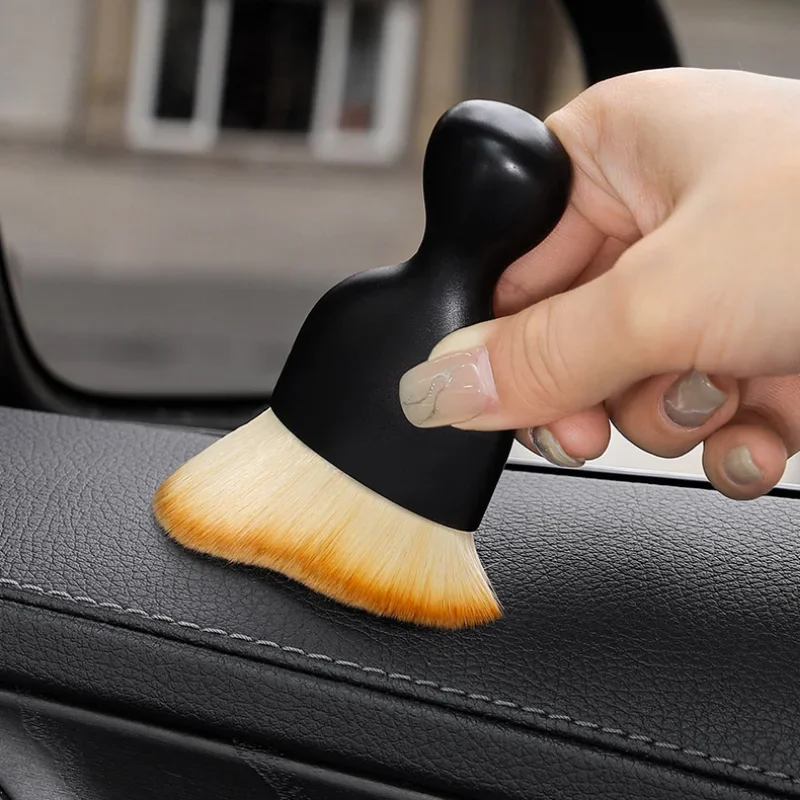 Car Interior Cleaning Tool Air Conditioner Air Outlet Cleaning Artifact Brush Car Brush Car Crevice Dust Removal Car Detailing