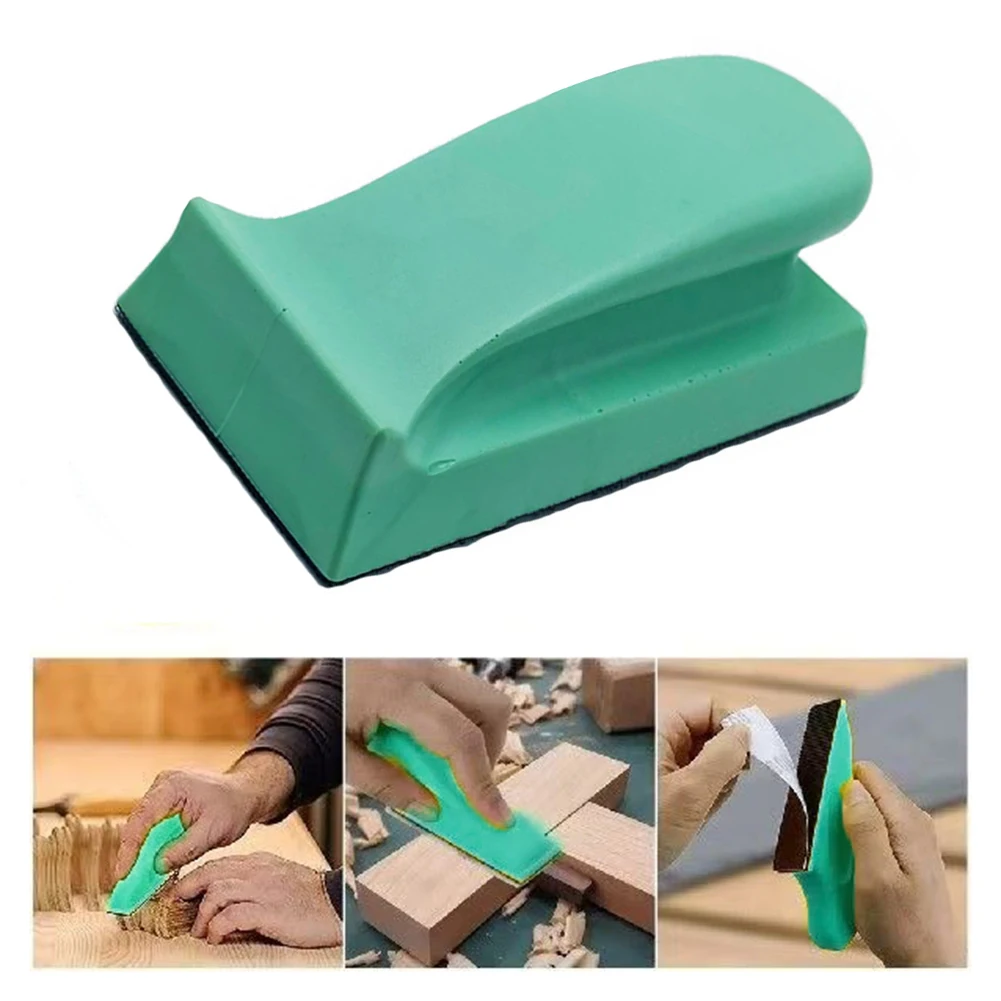 70x134mm Sanding Disc Holder Sand Paper Backing Polishing Pad Hand Grinding Block PU Foam Sanding Pad Abrasive Tools