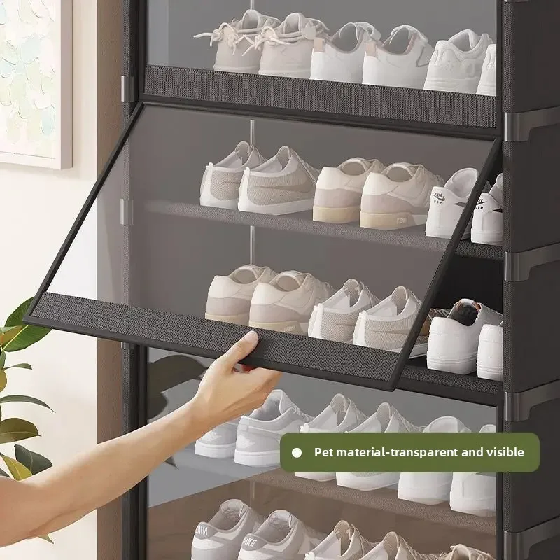 Transparent Shoe Rack, Large Capacity, Simple Visualization, Multi-layer Dust-proof Shoe Cabinet