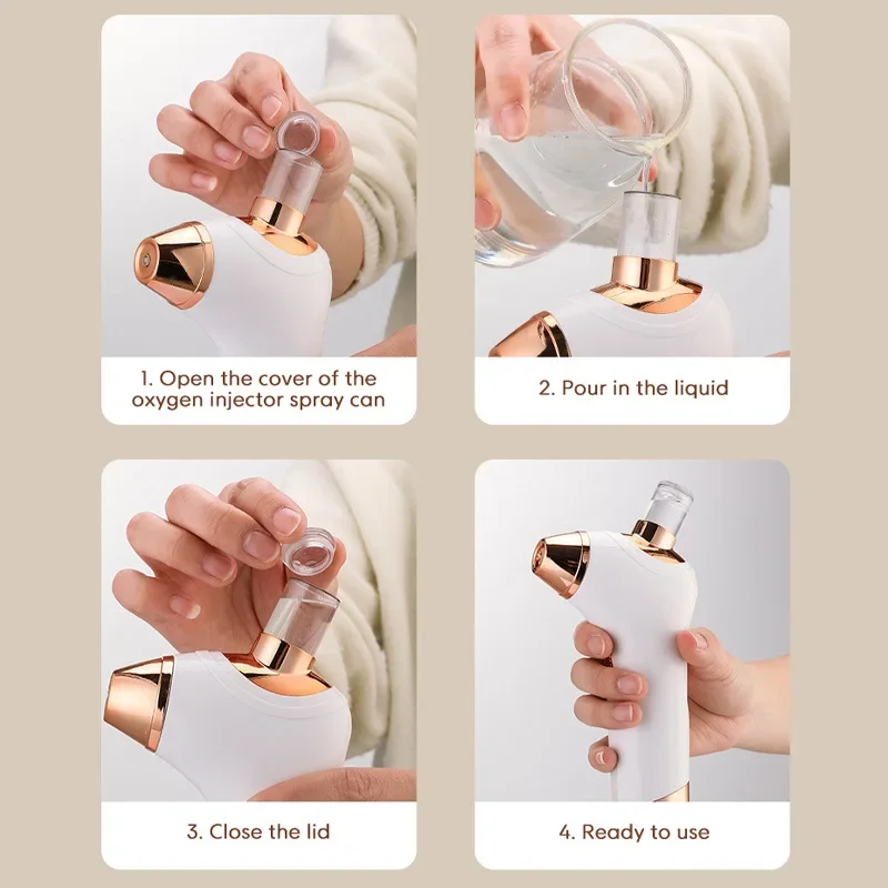 Dispositif d'hydratation par pulvérisation Nano, dispositif de beauté du visage, humidificateur, équipement de beauté par pulvérisation manuelle, Instrument d'injection d'oxygène