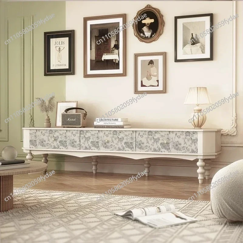 Vintage European Tv Table Cabinets High End Light Luxury Creativity Tv Table Universal Center Suporte Para Tv Salon Furniture