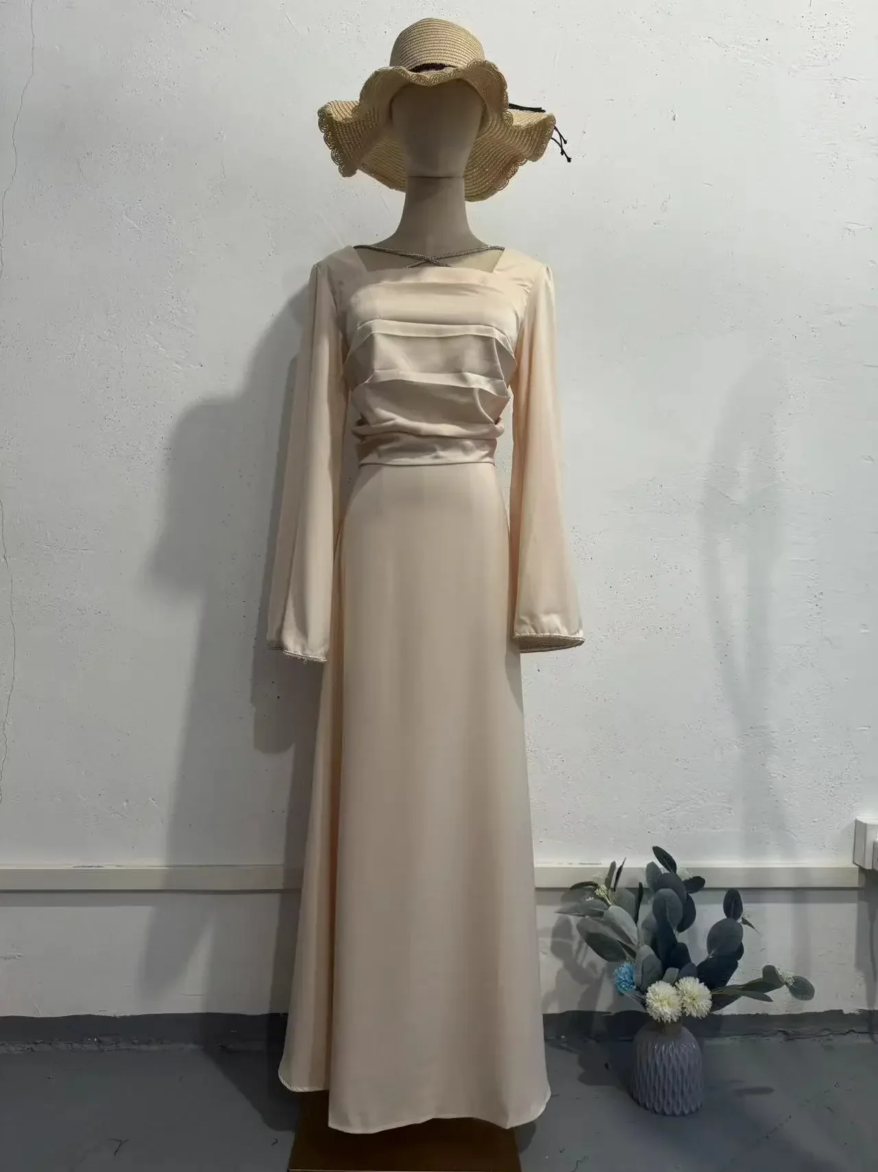 Vestido de fiesta musulmán para mujer, túnica larga árabe Eid Ramadán, Marruecos, Abayas de Dubai, caftán islámico saudí, Vestidos modestos Jalabiya