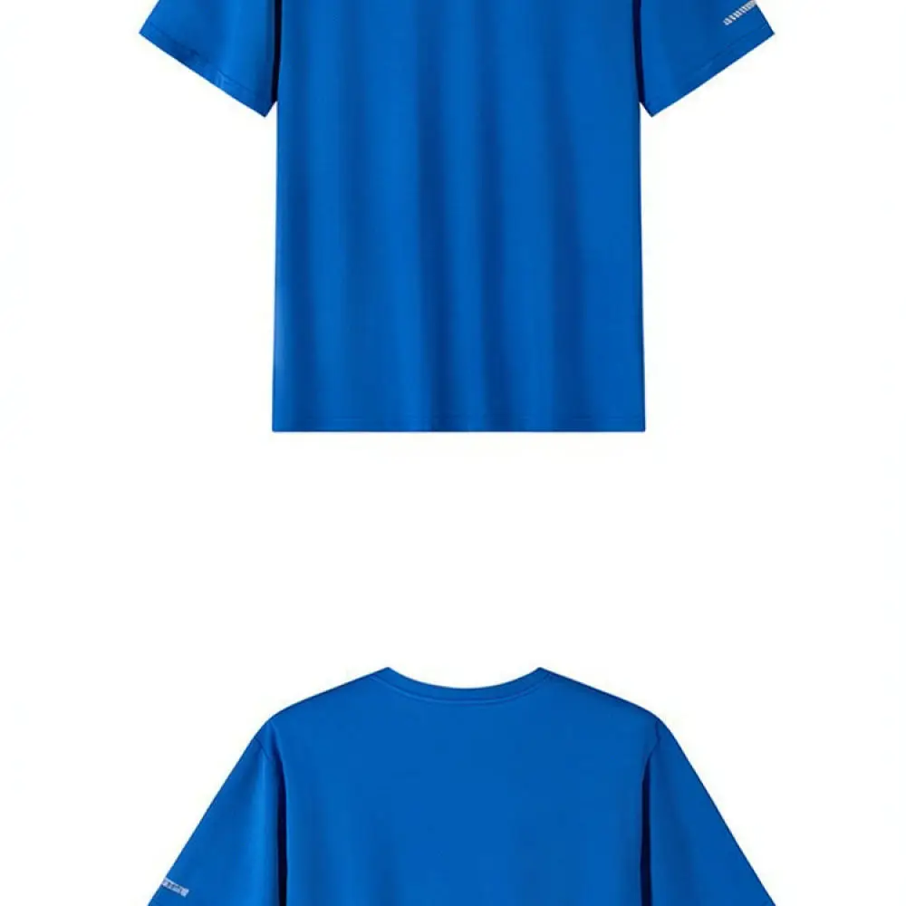 Oversize Mens T Shirt Summer Breathable Short Sleeve Quick Dry Loose Fit Crew Neck Casual Workout Sports Fitness Tee Top