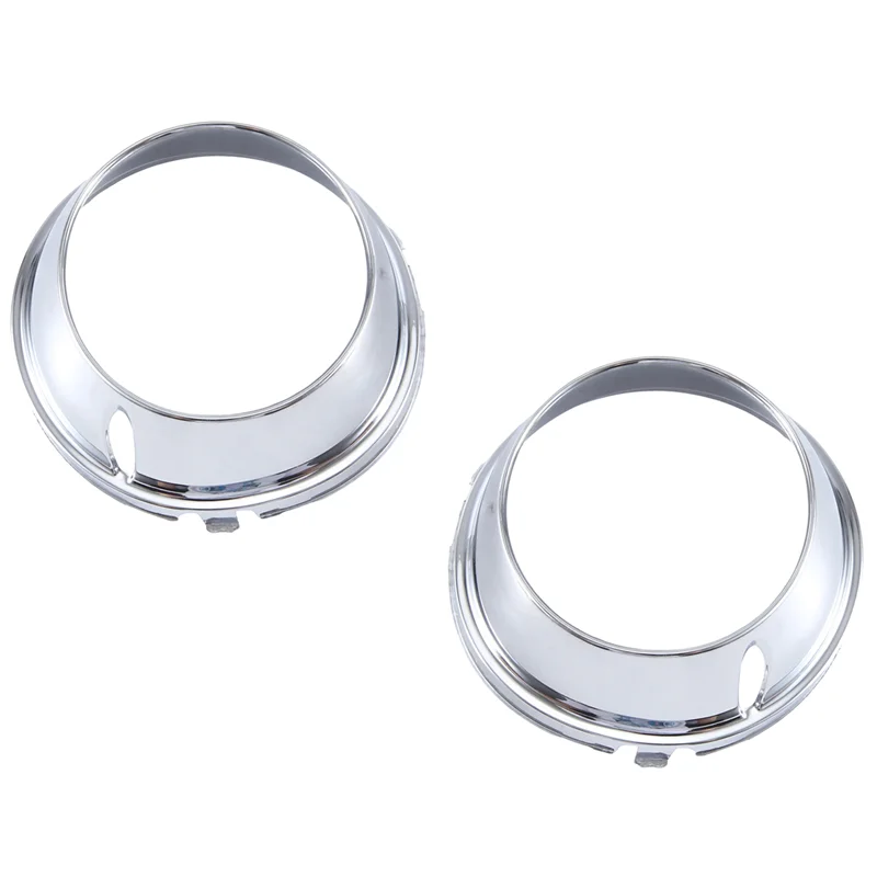 

Car Fog Light Lamp Ring Trim Set Silver ABS 2048851774 2048851874 For MERCEDES BENZ C CLASS W204 C63 AMG 2007-2014